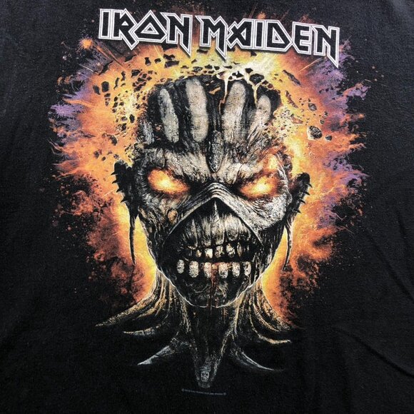 Iron Maiden Men's T-Shirt Large Book of Souls 2016 North America Tour - Picture 5 of 9